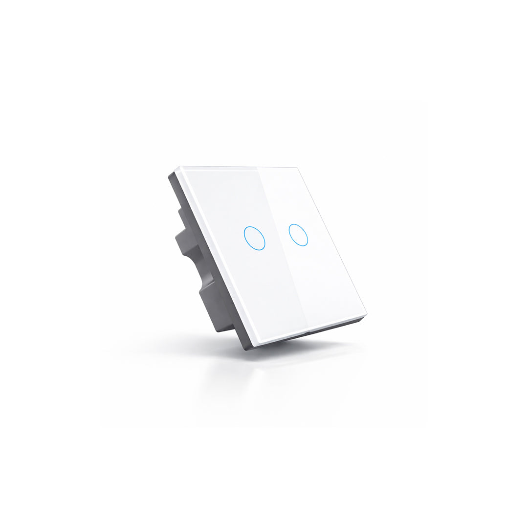 2 Gang smart switch crsytal (White)