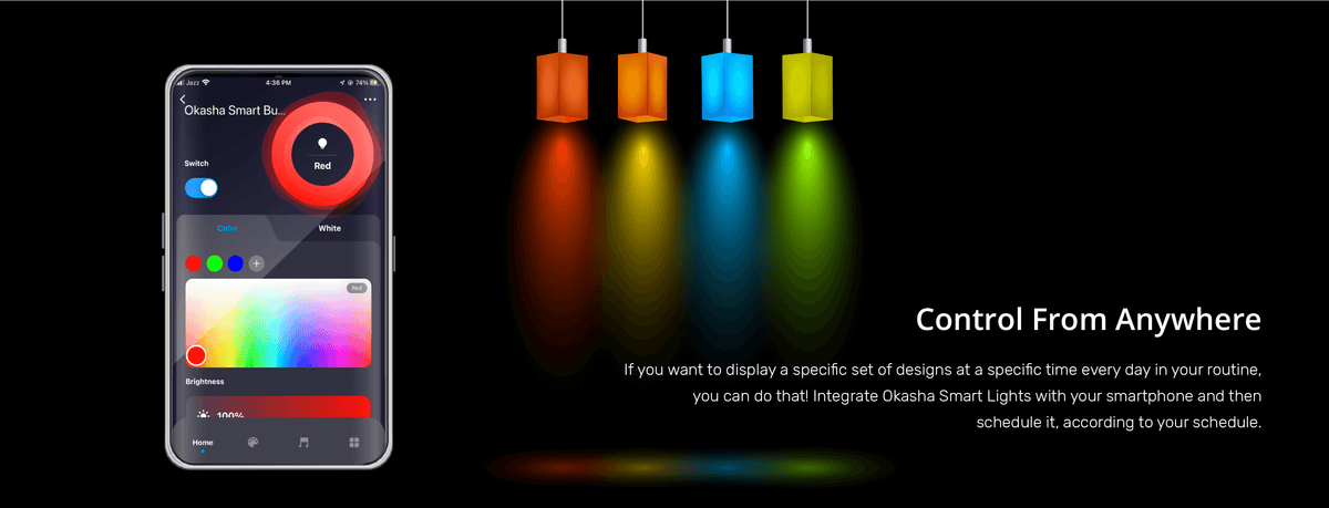 Smart LED Bulb Multi Color 9Watt