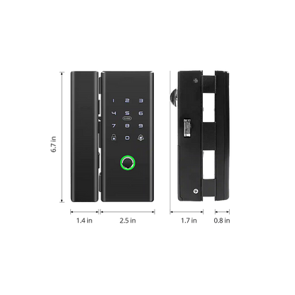 Smart Glass Door Lock (Glass to Glass Frame)