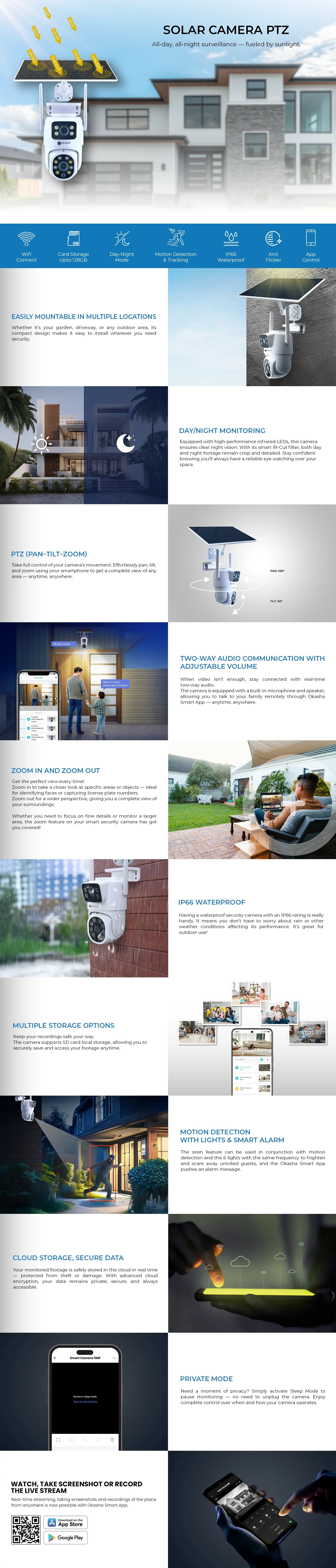 Smart Solar Camera PTZ